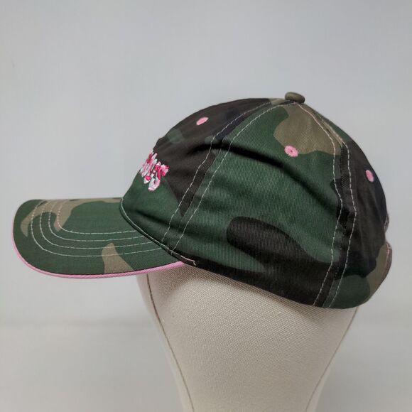 Paramount Outdoors Women's Strapback Hat Green Camo OSFA Camolicious Logo - Picture 4 of 10